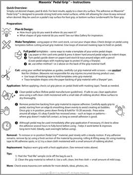 Maxonix® Pedal Grip™ Instructions